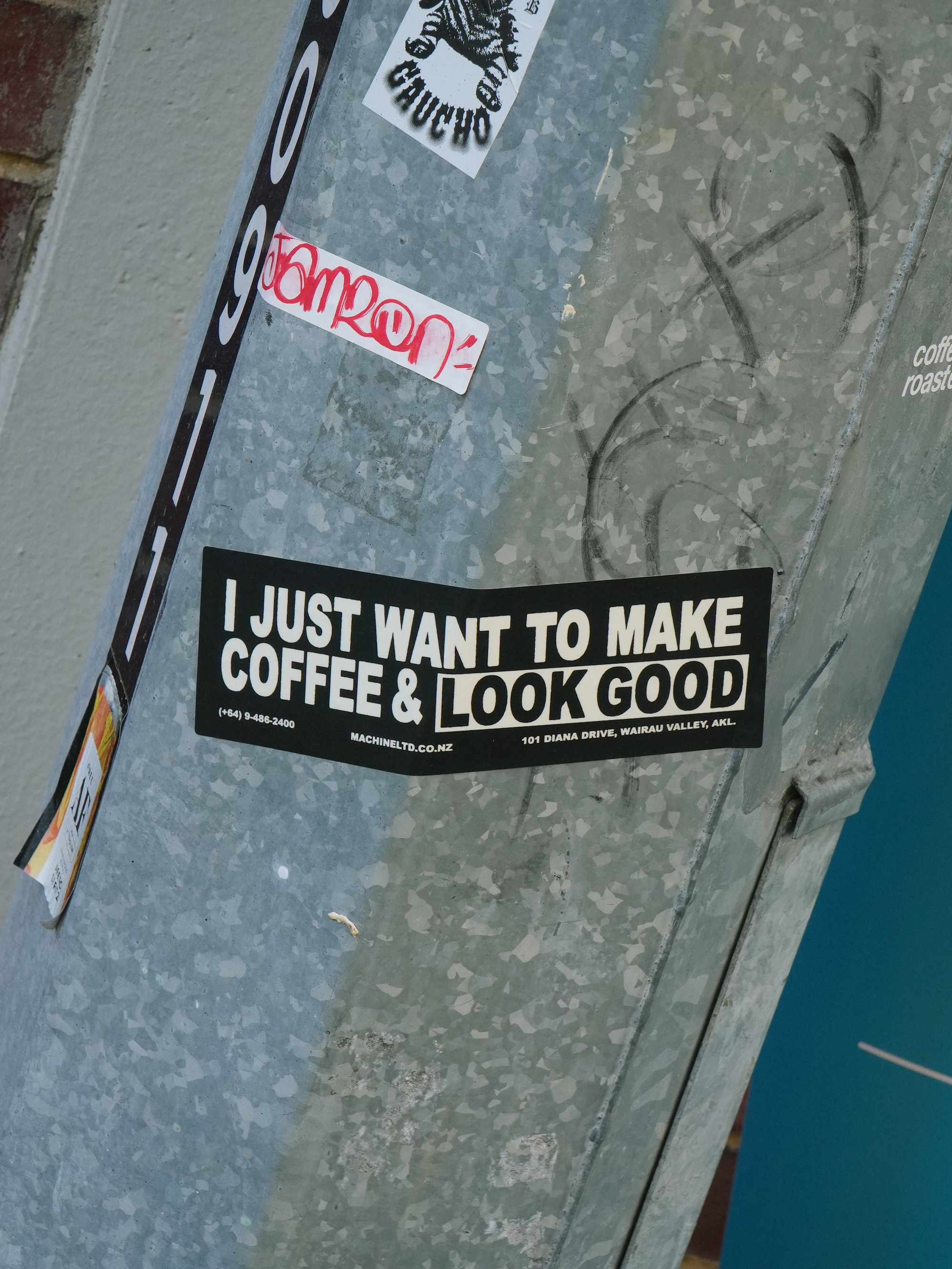 Bumper Stickers And Look Good Sticker by Machine Ltd
